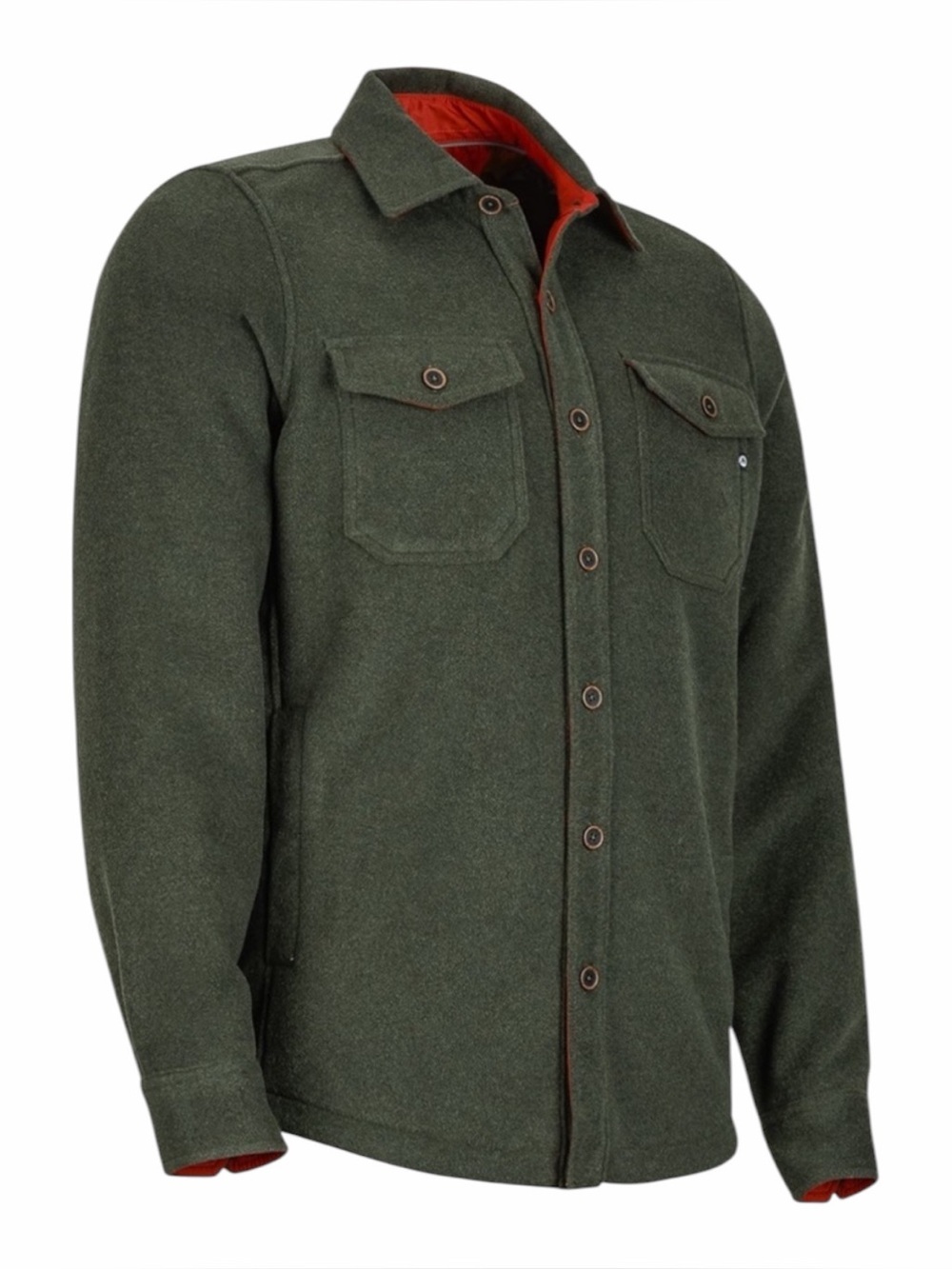 MARMOT Stilson Shirt Jacket Green / Orange Size Large